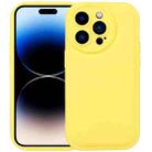 For iPhone 14 Pro Liquid Airbag Decompression Phone Case(Lemon Yellow) - 1