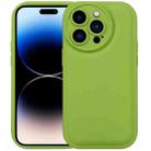 For iPhone 14 Pro Liquid Airbag Decompression Phone Case(Grass Green) - 1