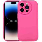 For iPhone 14 Pro Liquid Airbag Decompression Phone Case(Light Rose Red) - 1