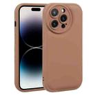 For iPhone 14 Pro Liquid Airbag Decompression Phone Case (Brown) - 1