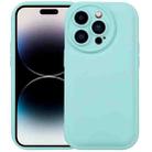 For iPhone 14 Pro Max Liquid Airbag Decompression Phone Case (Light Cyan) - 1