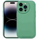 For iPhone 14 Pro Max Liquid Airbag Decompression Phone Case (Retro Green) - 1