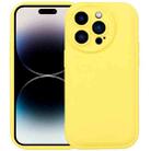 For iPhone 14 Pro Max Liquid Airbag Decompression Phone Case (Lemon Yellow) - 1