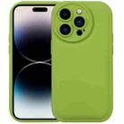 For iPhone 14 Pro Max Liquid Airbag Decompression Phone Case (Grass Green) - 1