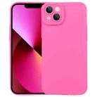 For iPhone 14 Liquid Silicone Full Coverage Phone Case (Rose Red) - 1