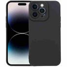 For iPhone 14 Pro Liquid Silicone Full Coverage Phone Case(Black) - 1