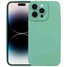 For iPhone 14 Pro Max Liquid Silicone Full Coverage Phone Case (Green) - 1