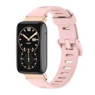 For Xiaomi Mi Band 7 Pro Mijobs Flat Hole TPU Watch Band(Dirty Pink Rose Gold) - 1