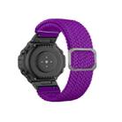 For Amazfit T-Rex / T-Rex Pro / Ares Adjustable Buckle Braided Nylon Watch Band(Purple) - 1