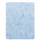 For iPad Pro 11 inch 2020 / 2018 Three-fold Marble Texture Protective Tablet Case with Pen Slot & Sleep / Screen Suction Function(Blue) - 2