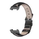 For Xiaomi Mi Band 7 Pro Mijobs Genuine Leather Top Layer Cowhide Watch Band(Black) - 2
