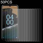 50 PCS 0.26mm 9H 2.5D Tempered Glass Film For Nokia G400 - 1