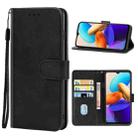 For vivo Y22s / Y22 / Y35 Leather Phone Case(Black) - 1