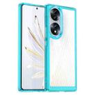 For Honor 70 5G Colorful Series Acrylic + TPU Phone Case(Transparent Blue) - 1