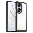 For Honor 70 5G Colorful Series Acrylic + TPU Phone Case(Black) - 1