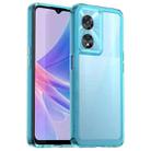 For OPPO A97 5G Colorful Series Acrylic + TPU Phone Case(Transparent Blue) - 1