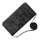 For iPhone 13 Pro Crossbody Football Texture Magnetic PU Phone Case (Black) - 3