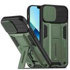 For iPhone 14 Sliding CamShield Magnetic Phone Case (Dark Green) - 1