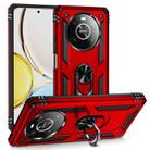 For Honor X9 Shockproof TPU + PC Phone Case with 360 Degree Rotating Holder(Red) - 1