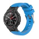 For Amazfit T-Rex / T-Rex Pro / Ares Twill Silicone Watch Band(Blue) - 1