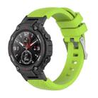 For Amazfit T-Rex / T-Rex Pro / Ares Twill Silicone Watch Band(Green) - 1