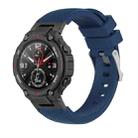 For Amazfit T-Rex / T-Rex Pro / Ares Twill Silicone Watch Band(Midnight Blue) - 1