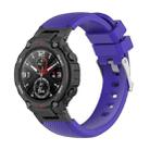 For Amazfit T-Rex / T-Rex Pro / Ares Twill Silicone Watch Band(Purple) - 1