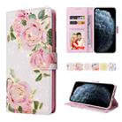 For iPhone 11 Pro Max Bronzing Painting RFID Leather Case(Rose Flower) - 1