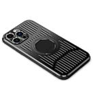 For iPhone 14 Plus Aluminum Alloy Magsafe Magnetic Cooling Phone Case (Black) - 1