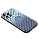 For iPhone 14 Pro Aluminum Alloy Magsafe Magnetic Cooling Phone Case(Sierra Blue) - 1