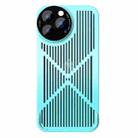 For iPhone 12 Rimless Heat Dissipation Phone Case(Blue) - 1
