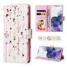 For Samsung Galaxy S20 Plus Bronzing Painting RFID Leather Case(Dreid Flower World) - 1
