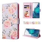 For Samsung Galaxy S20 FE Bronzing Painting RFID Leather Case(Pastoral Rose) - 1