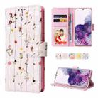 For Samsung Galaxy S20 Bronzing Painting RFID Leather Case(Dreid Flower World) - 1