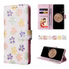 For Samsung Galaxy S9 Plus Bronzing Painting RFID Leather Case(Bloosoming Flower) - 1