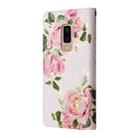 For Samsung Galaxy S9 Plus Bronzing Painting RFID Leather Case(Rose Flower) - 3