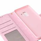 For Samsung Galaxy S9 Bronzing Painting RFID Leather Case(Pastoral Rose) - 6