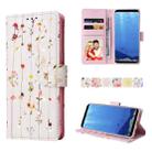 For Samsung Galaxy S8 Bronzing Painting RFID Leather Case(Dreid Flower World) - 1