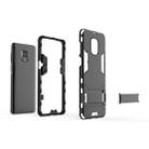 For Xiaomi Redmi Note 9 Pro Max Shockproof PC + TPU Protective Case with Invisible Holder(Black) - 4