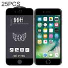 25 PCS High Aluminum Large Arc Full Screen Tempered Glass Film For iPhone 8 / 7 - 1