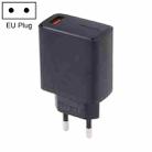 LZ-1130 QC 3.0 USB Charger, Plug Type:EU Plug(Black) - 1