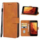 For Itel A33 Plus Leather Phone Case(Brown) - 1