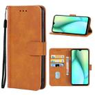 For Itel P38 Pro Leather Phone Case(Brown) - 1