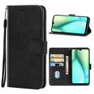 For Itel P38 Pro Leather Phone Case(Black) - 1