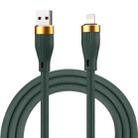 USB 3.0 to 8 Pin Bold Silicone Fast Charging Data Cable, Cable Length:1m(Green) - 1