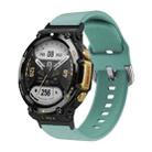 For Amazfit T-Rex 2 Silicone Reverse Buckle Watch Band(Mint Green) - 1