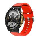 For Amazfit T-Rex 2 Silicone Reverse Buckle Watch Band(Red) - 1