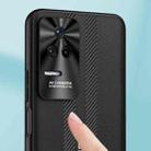 For Xiaomi Redmi K40 Pro Carbon Fiber Texture Plain Leather Phone Case(Black) - 5