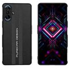 For Xiaomi Redmi K40 Gaming Carbon Fiber Texture Plain Leather Phone Case(Black) - 1