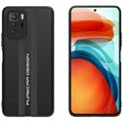 For Xiaomi Redmi Note 10 Pro Carbon Fiber Texture Plain Leather Phone Case(Black) - 1